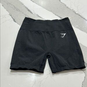 Gymshark Black Bike Shorts Seamless Design Moisture-Wicking
